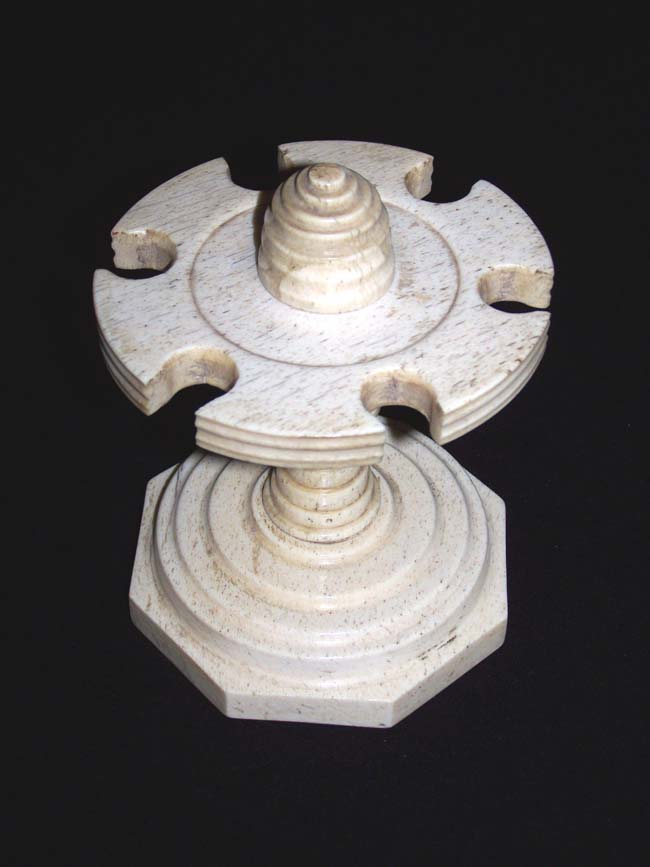 Extremely RARE heavy whalebone Log Book Stamp holder circa 1850. — image 2